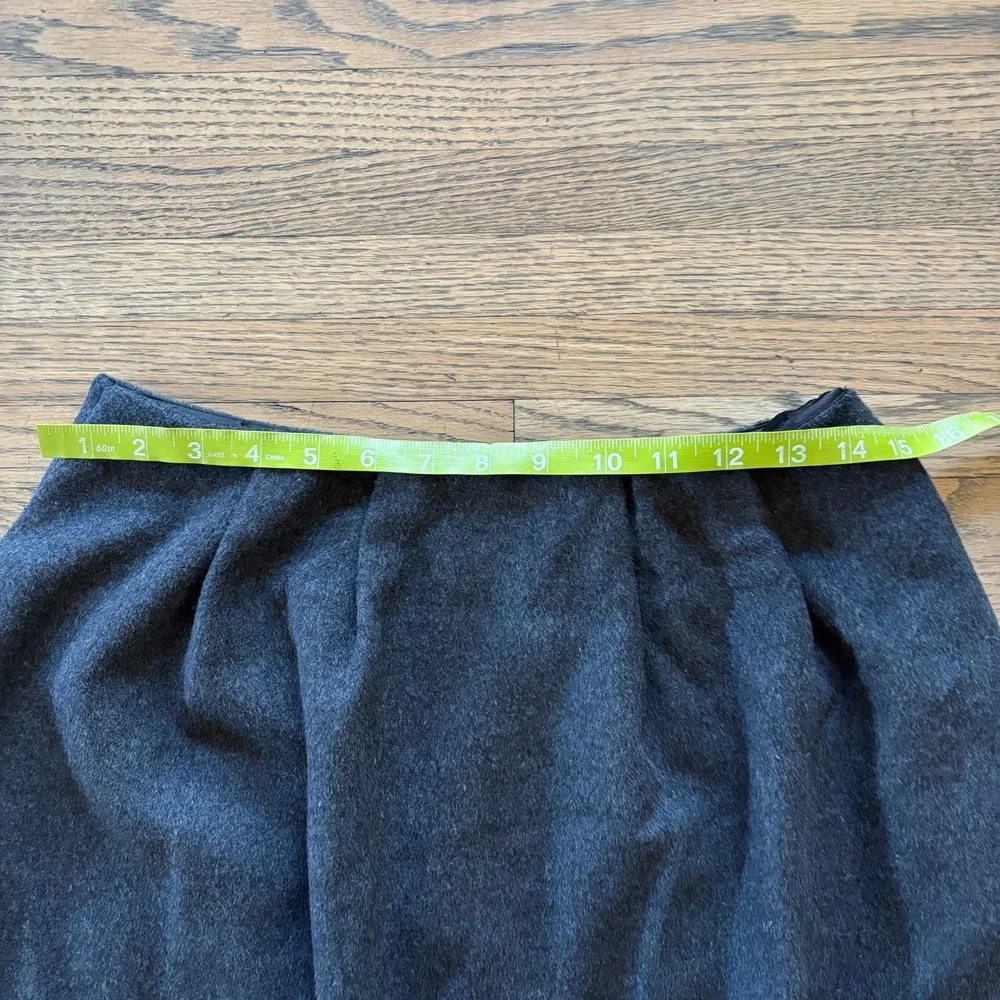 Reformation Lucy Skirt Charcoal Gray Wool‎ Blend Maxi A-Line Size 6 NEW